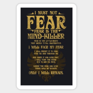 Fear is the Mind Killer Sticker